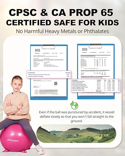 Miniatura 16 de Trideer - Sillas flexibles para aula de primaria, estilo pelota de yoga, tambaleantes, suministro escolar para niños sensoriales, sillas de