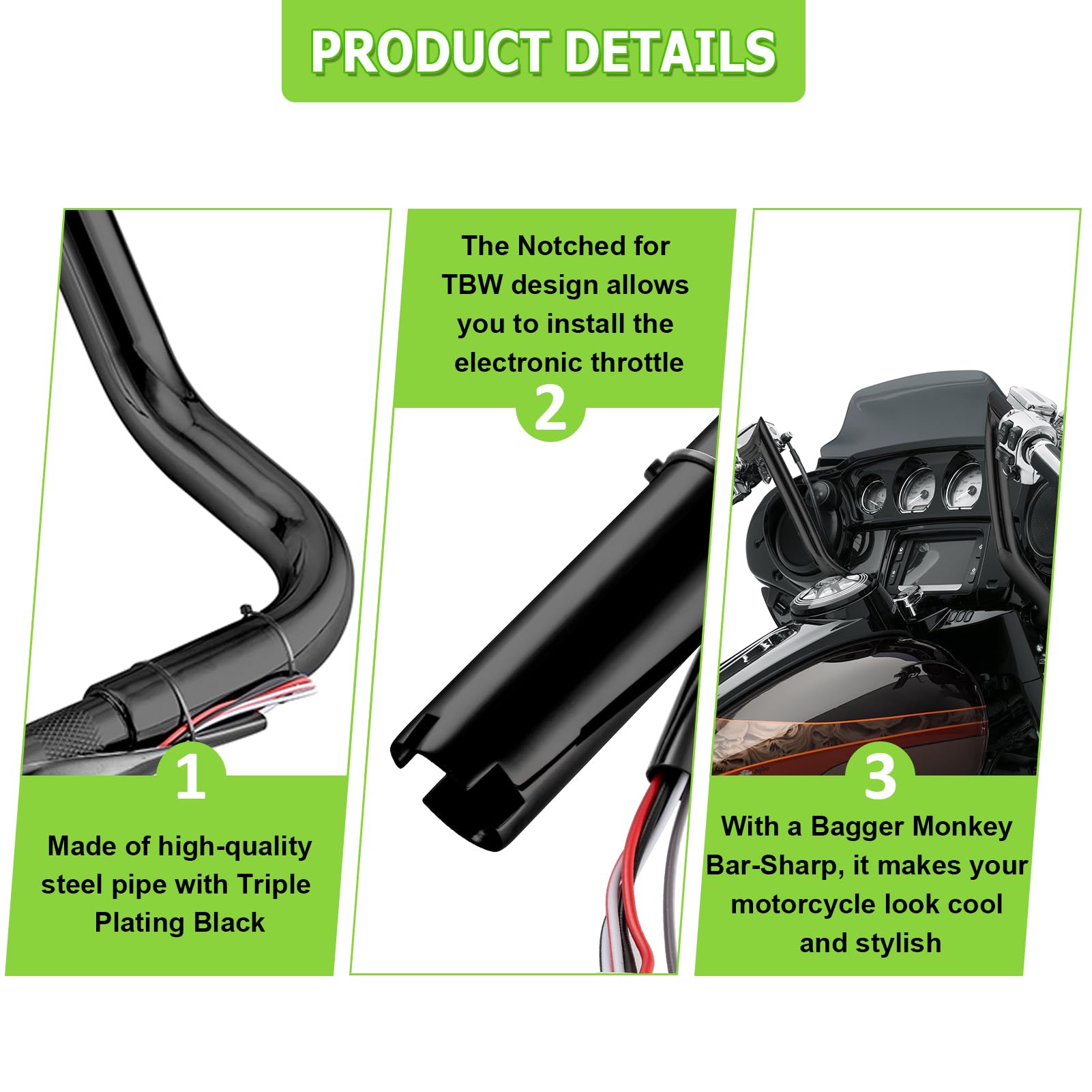 Motorcycle Handlebars For 2012 Harley-Davidson Street Glide