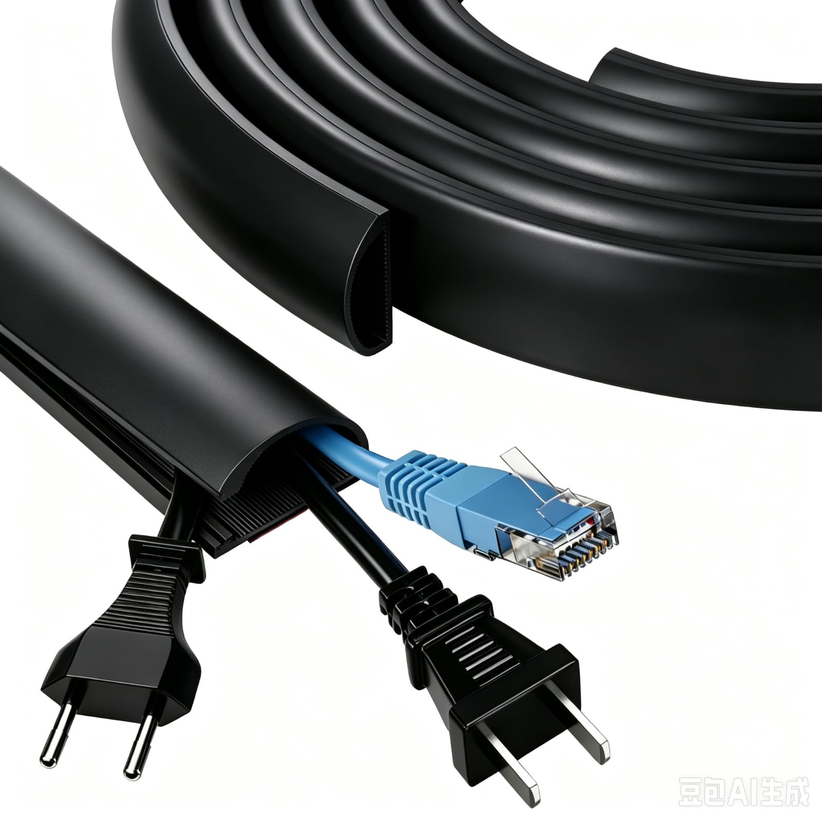 Hide Cables with KNEELISA 39" Cable Raceway -11