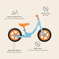 Vista 4 de Retrospec Cub - Bicicleta de equilibrio de 12 pulgadas para niños pequeños, 18 meses a 3 años de edad, sin pedal, para principiantes y niños