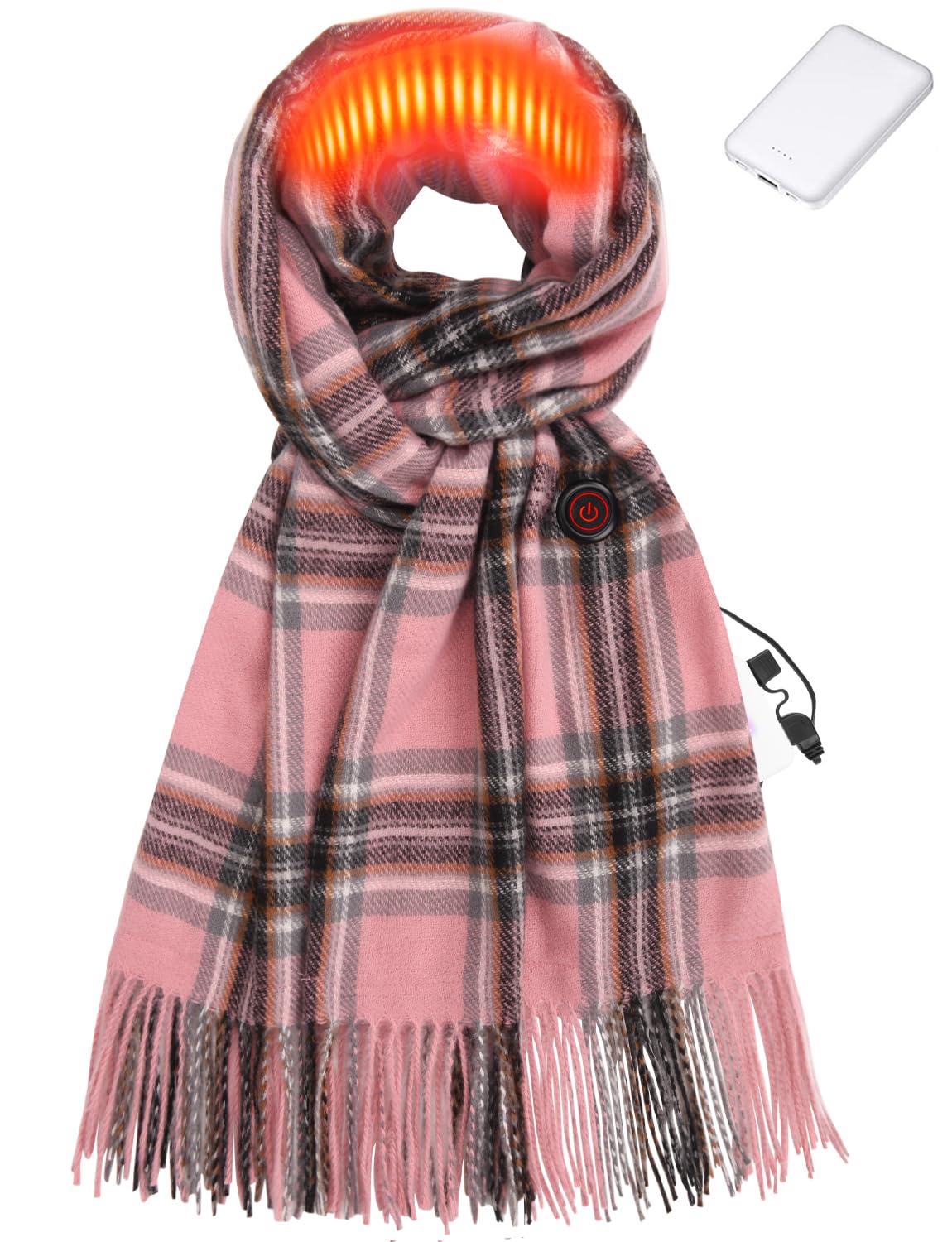 Zorvix Heated Scarf for Women and Men With Portable Rechargeable Battery