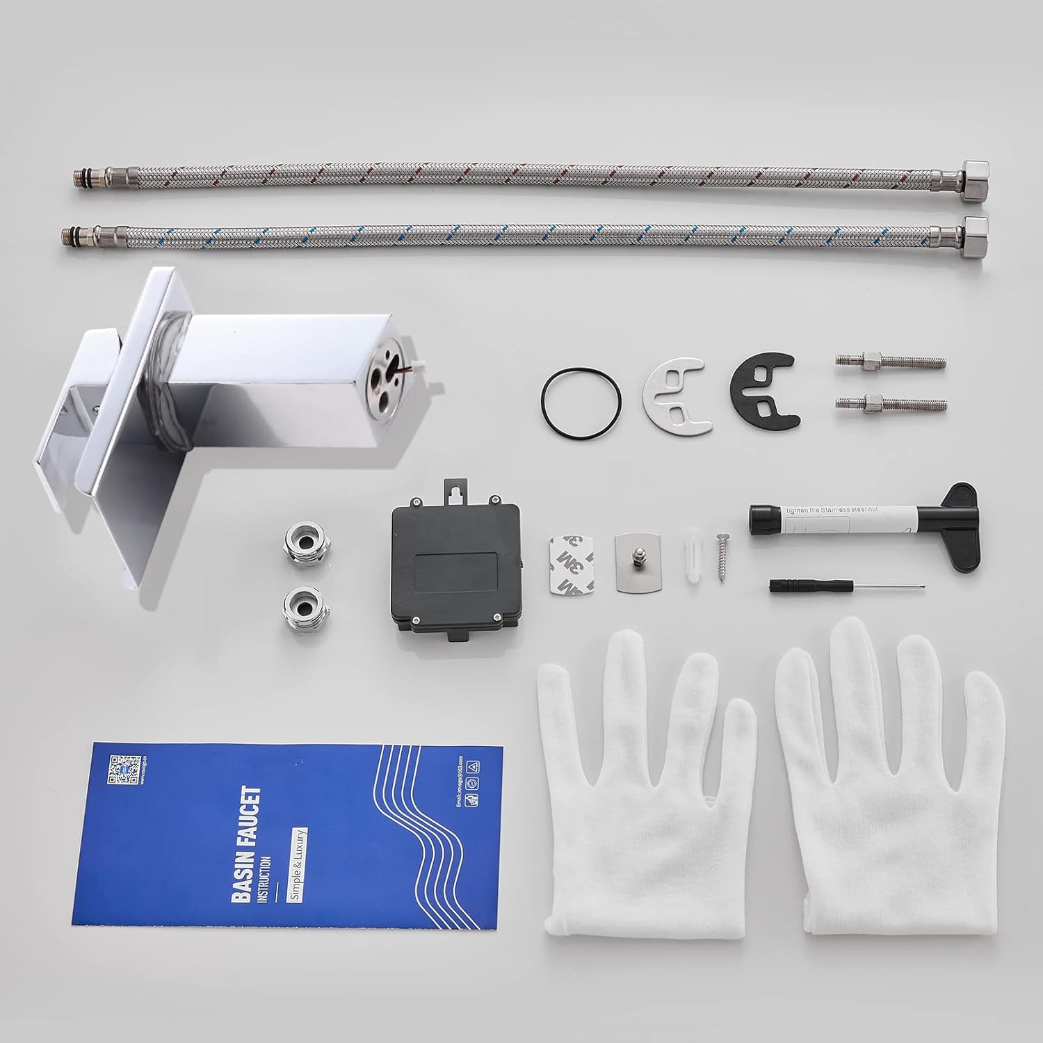 🛒 Crаzу Dеаlѕ OUGOO LED Light Bathroom Sink Faucet, 3 Colors Changing Waterfall Spout, Hot and Cold Water Mixer, Single Handle Single Hole Deck Mounted Bathroom Tap Faucet, Chrome Tесh Dеаlѕ 🔥 OUGOO LED Light Bathroom Sink Faucet, 3 Colors Changing Waterfall Spout, Hot and Cold Water Mixer, Single Handle Single Hole Deck Mounted Bathroom Tap Faucet, Chrome