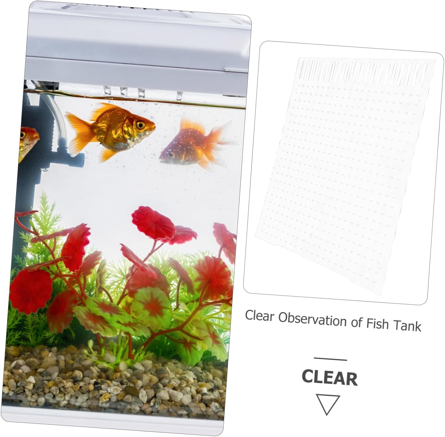 balacoo Fish Tank Supply Acrylic Isolation Board Aquarium Divider Suction Cup Non-afficient Material
