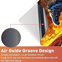 Vista 13 de Adhesivo para laptop de 12.1-15.6 pulgadas, calcomanía reutilizable universal de vinilo para laptop, protector de arte impermeable en color panal