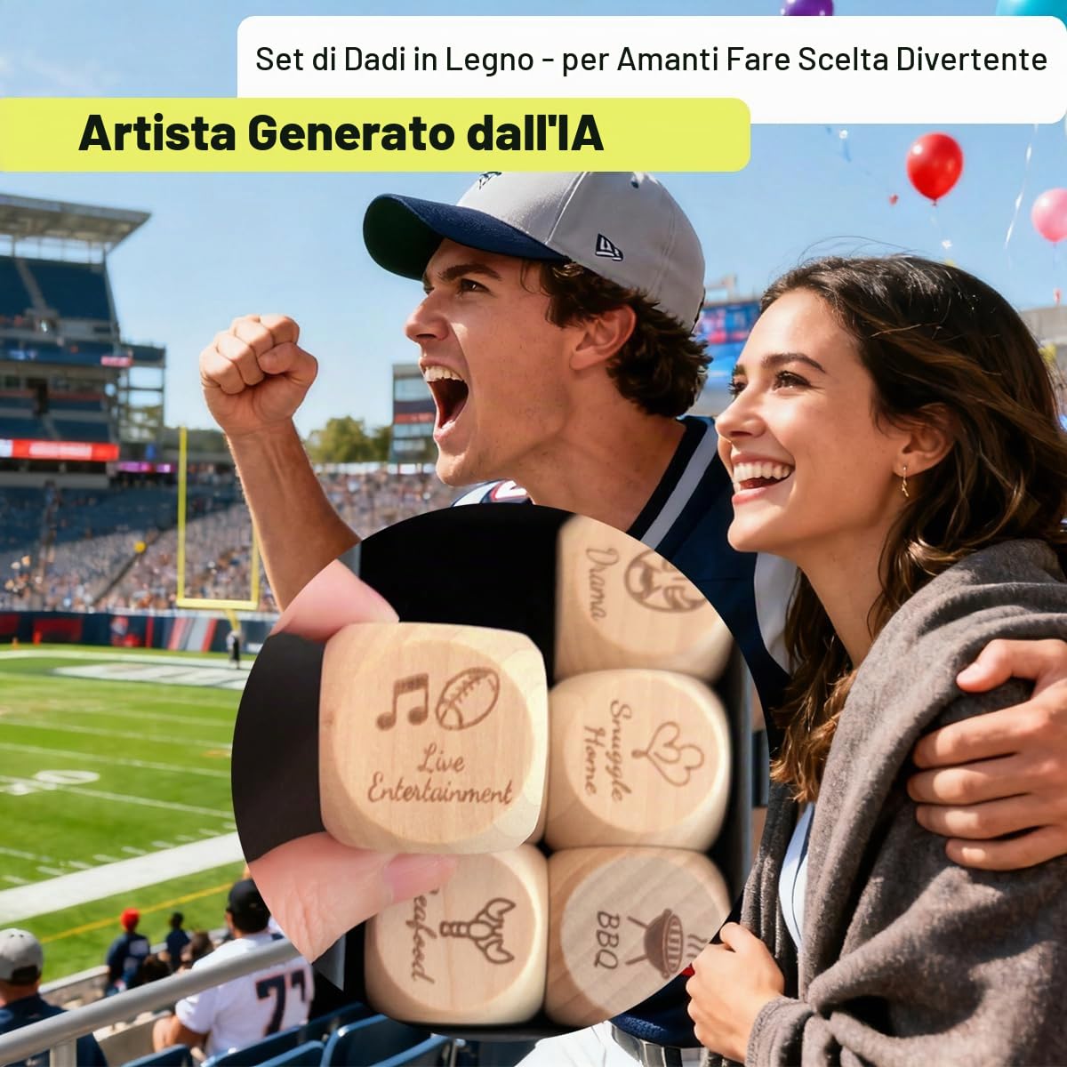 Date Night Dadi Attività per Coppie a Casa Cena Cibo Decisione Dadi Gioco per Adulti Regali per Lui Lei