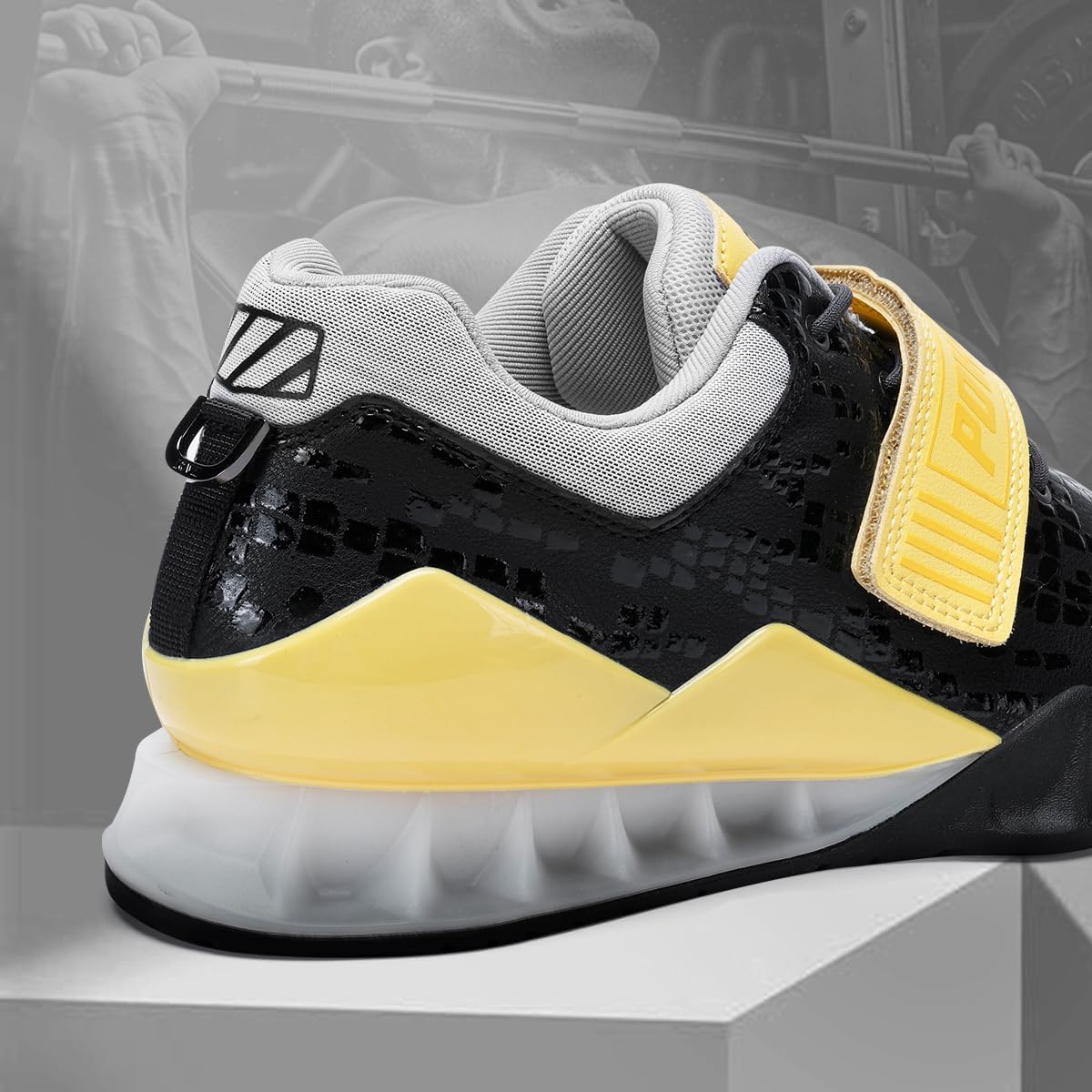 Weightlifting Shoes,Squat Shoes for Men & Women - Non-Slip Rubber Sole, Stability for Powerlifting, Cross-Training, Gym Workouts