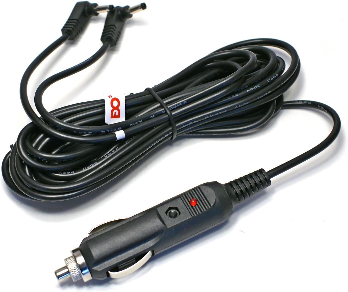 EDO Tech 11' Compatible Car Charger Adapter Power Cord for NAVISKAUTO 9" 10" 12" PD1023B PD01-10002 BP-CH1014B-13A Dual Screen Portable DVD Player