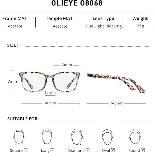 Miniatura 2 de Gafas de bloqueo de luz azul para ordenador  Gafas de juego cuadradas para mujeres y hombres Anti Eyestrain Reading Gaming Glasses