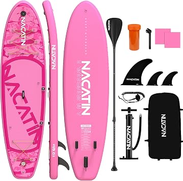 Inflatable Stand Up Paddle Board,106"Upgrade Version Blow Up Paddle Boards for Adults with Premium SUP Accessories& Backpack,Adjustable Paddle,Camera Mount,Hand Pump, for Lake, River, Yoga