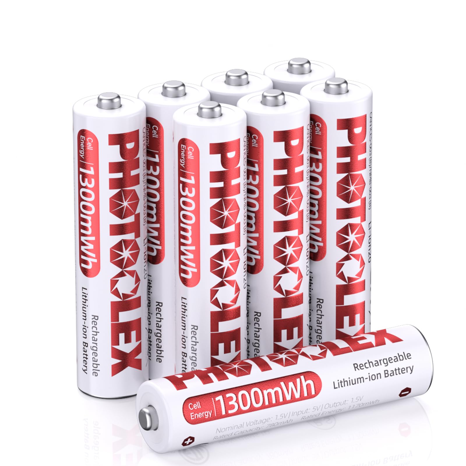 Oplaadbare lithiumbatterijen, AA 16-pack met oplader, 3000 mWh hoge capaciteit, 1,5 V AA-batterijen, 1600 lang aanhoudende oplaadbare AA Li-ion batterij met geïntegreerde oplaadopbergdoos