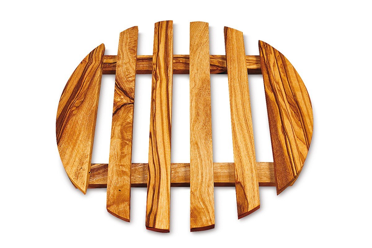Dessous de plat en bois d'olivier Arte Wooden idée cadeau pendaison de crémaillère originale