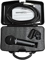 Vista 2 de Audio 2000s ADM1064BL Micrófono vocal dinámico con cable XLR a XLR de 16 pies