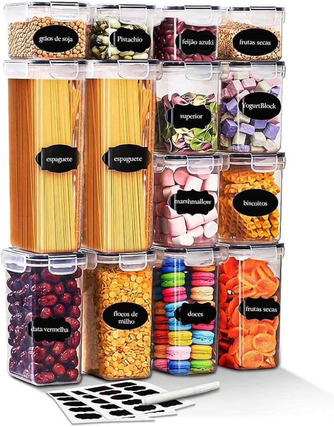 Kit Potes Hermeticos, Potes Tampa Hermético, Potes de Armazenamento Tampas Herméticas, Pote Hermetico, Recipientes Herméticos de Armazenamento de Alimentos Menor preço em Kit Potes Hermeticos, Potes Tampa Hermético, Potes de Armazenamento Tampas Herméticas, Pote Hermetico, Recipientes Herméticos de Armazenamento de Alimentos