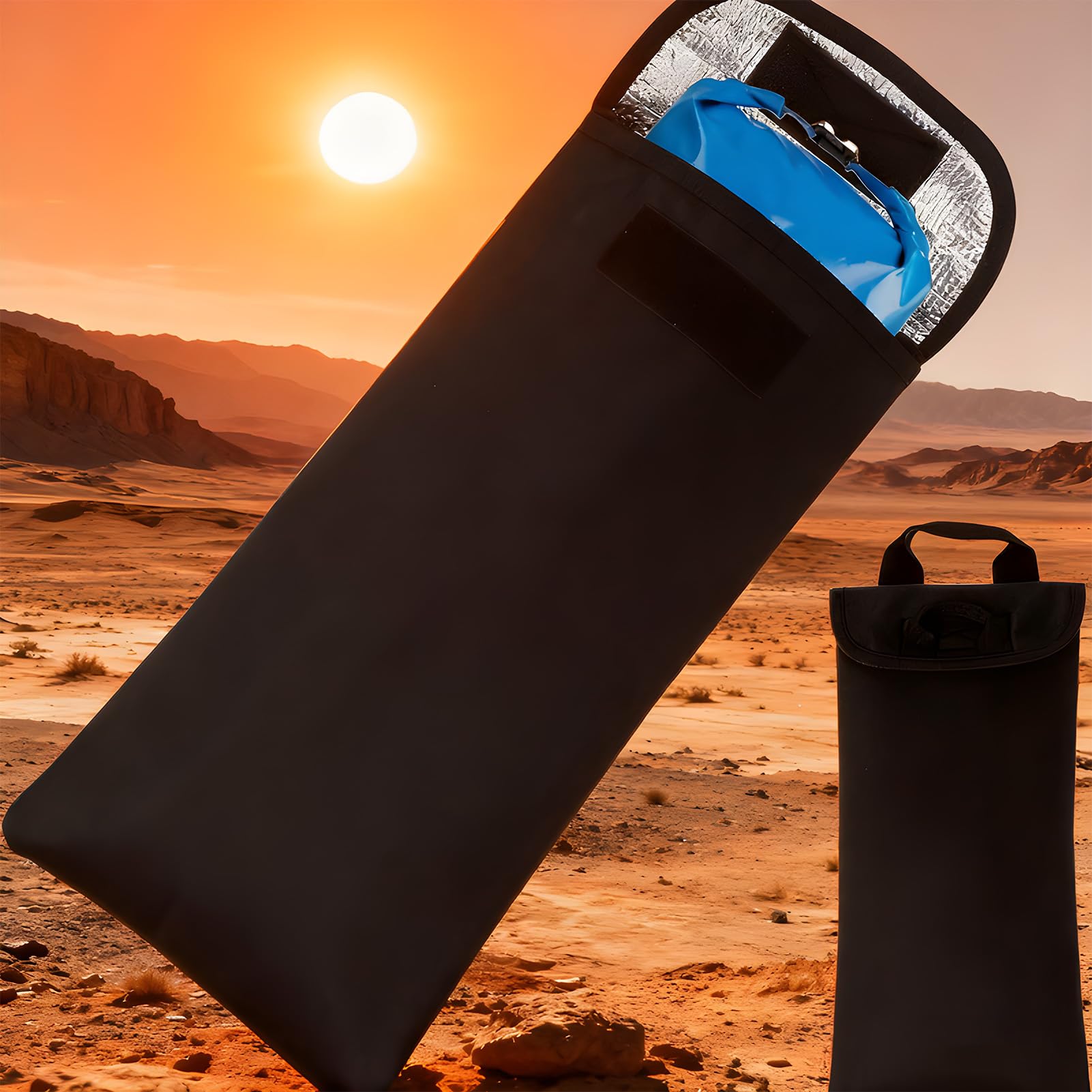 Borsa Per Sacca Idrica,Contenitore Isolato Leggero Da 3 Litri | Borsa Per Acqua Termica Da Zaino | per Attività All'aperto Sopravvivenza Trekking Campeggio Zaino in Spalla Corsa Ciclismo Esplorazione
