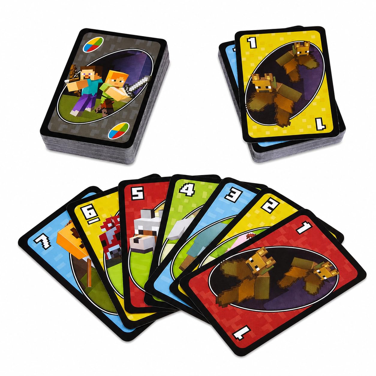Card Game for Kids, Adults and Family, Pack of 1, Card Game for Indoor Play, Fun Theme Board Games and Travel Games Series (Mine&Craft)-image-23
