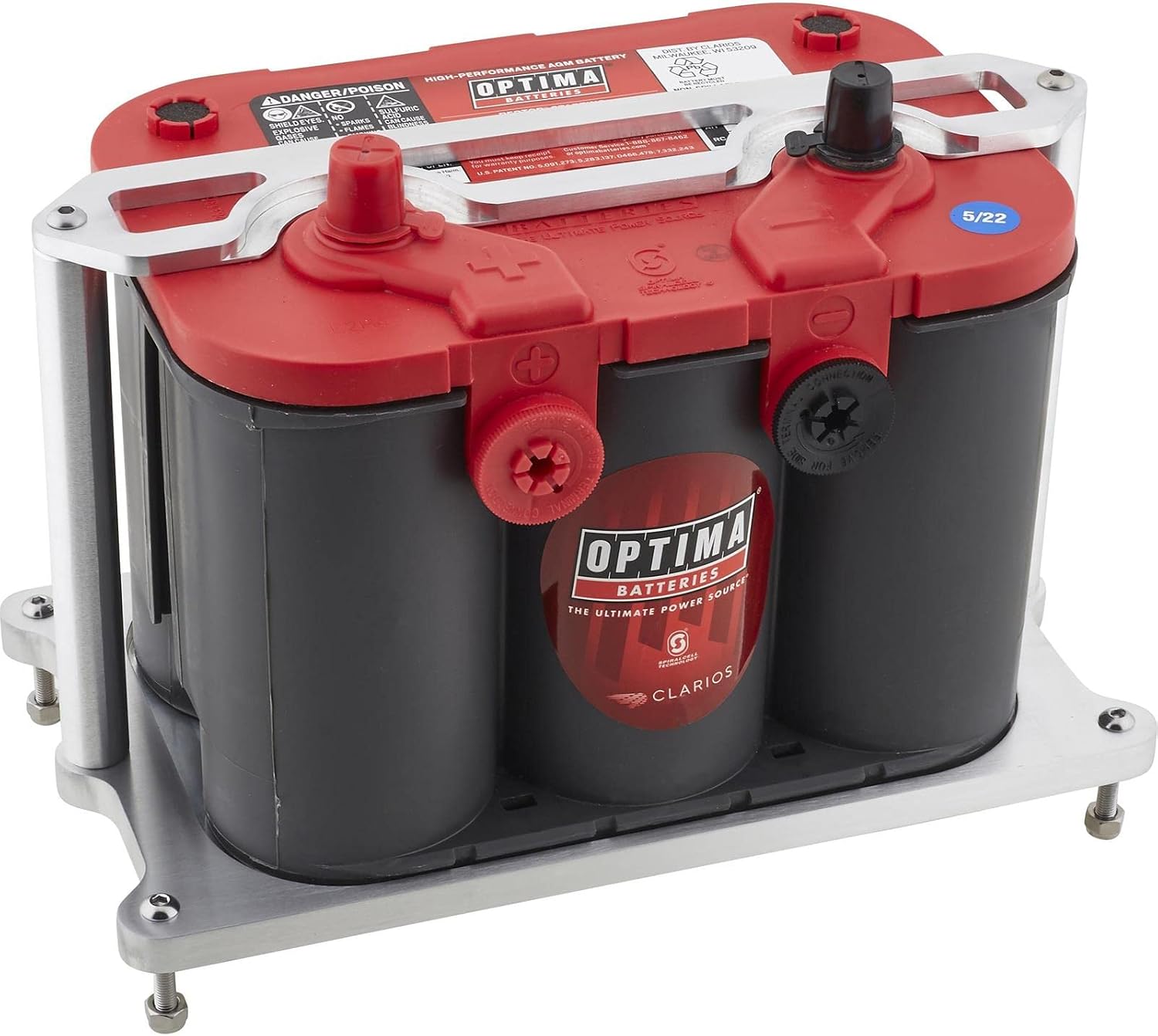 Standard Plain Billet Aluminum Battery Mount