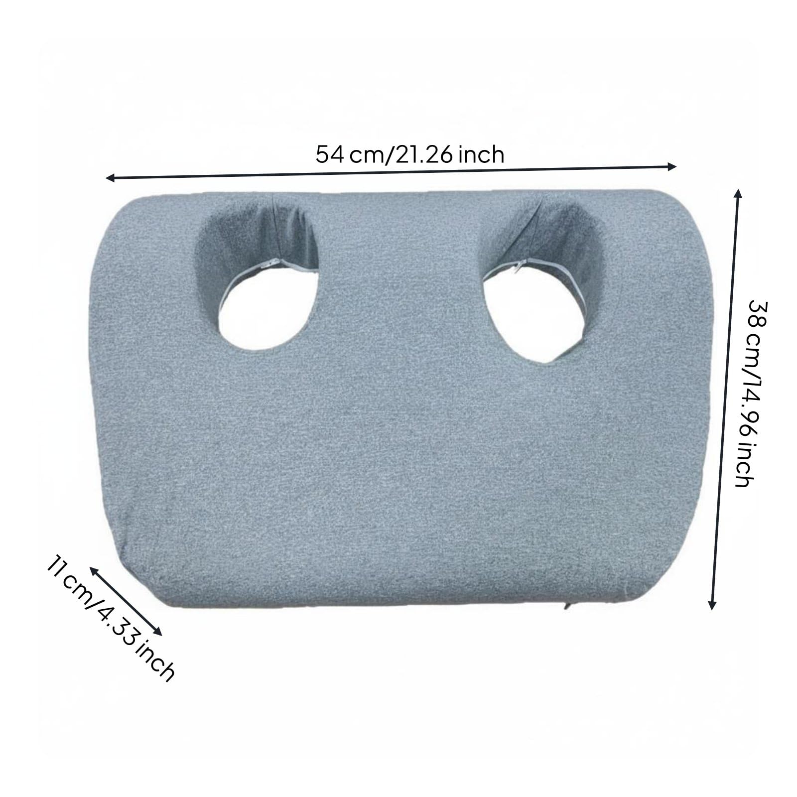 Almohada de Espuma Viscoelástica con Agujero para la Oreja Cojín de Apoyo Lateral para Auriculares Ortopédica Cervical Núcleo