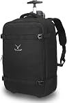 Hynes Eagle Rolling Backpack Luggage 21'' Backpack with Wheels Flight Approved Wheeled Backpack Carry on Travel Backpack for Women Men 42L