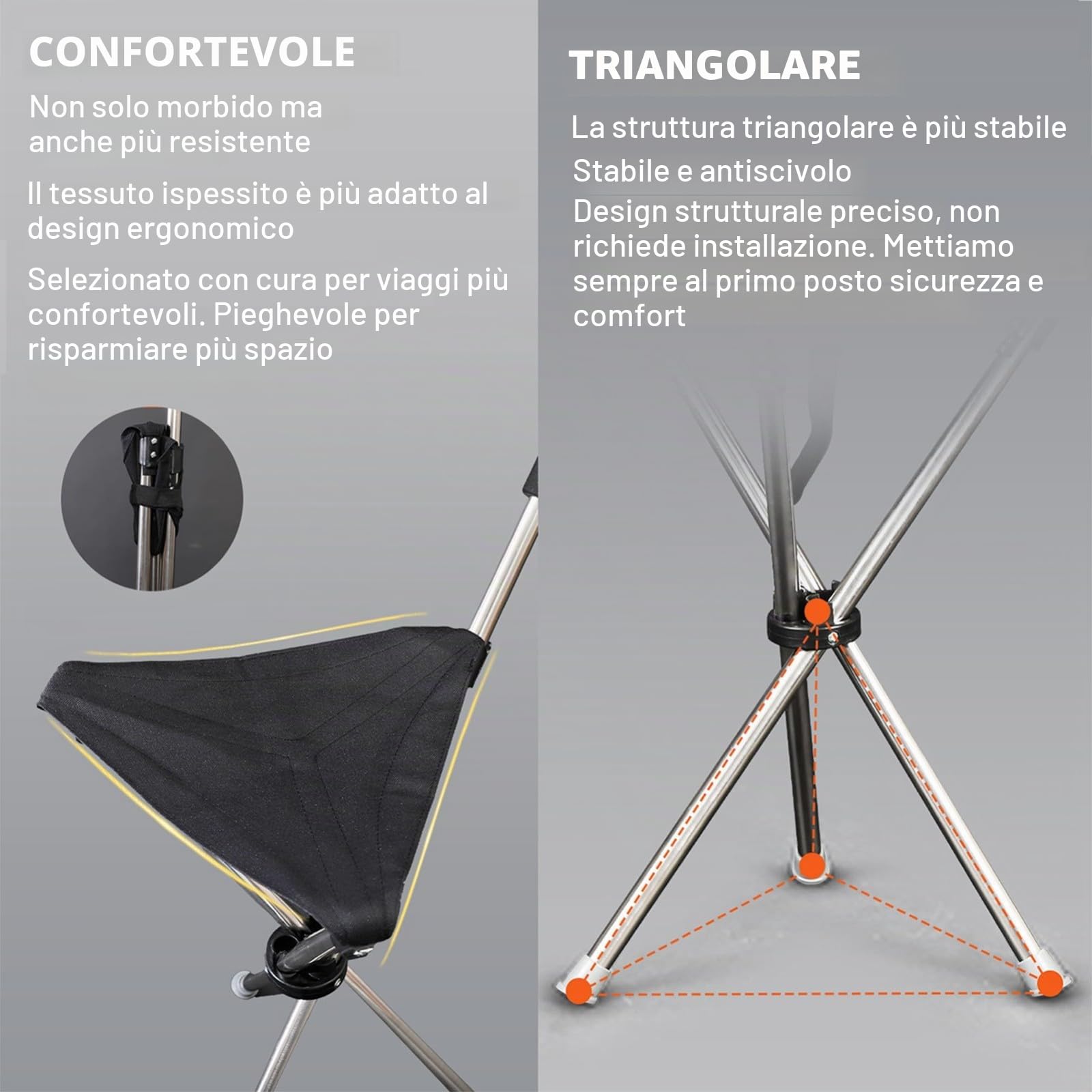 Bastone da passeggio con sedile pieghevole, leggero 150 kg, per anziani, adatto ai viaggi, bastone da passeggio e sgabello 2 in 1, altezza regolabile e design antiscivolo