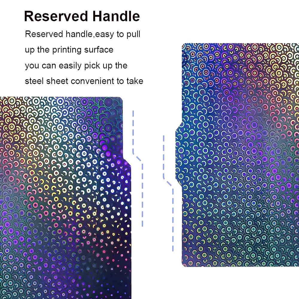 Piastra PEI/PEO Per Stampanti Bambu Lab - 257.5x257.5mm, Letto Riscaldante Flessibile, Doppia Faccia - Foto 9