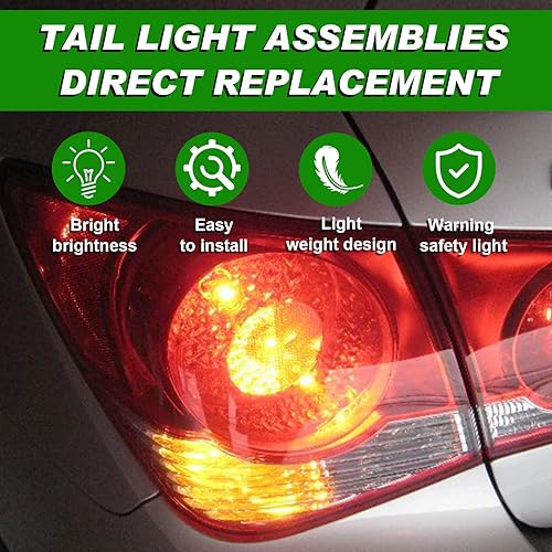 Miniatura 6 de Luz Trasera Compatible con Chevrolet Cruze 2011-2015 Cruze Limited 2016 Ensamble de Lámpara de Luz Trasera Izquierda del Lado del Conductor Luz de
