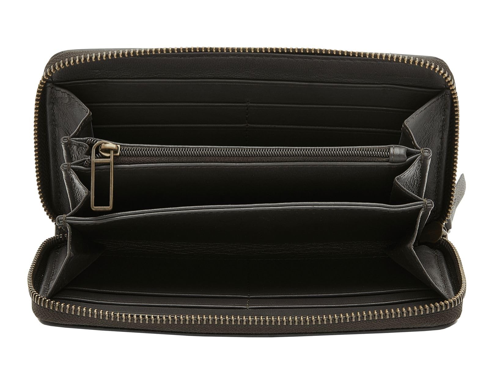 LIEBESKIND Berlin Audre Suede Sally Geldbörse, Dark Chocolate, Large (HxBxT 9.4cm x18.8cm x2.0cm)