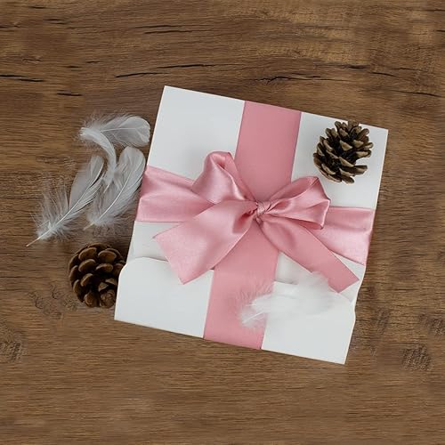 Miniatura 5 de Cinta de satén rosa de 1-12 pulgadas, cinta de tela de una sola cara rosa para envolver regalos, lazos para el pelo, decoración floral, boda