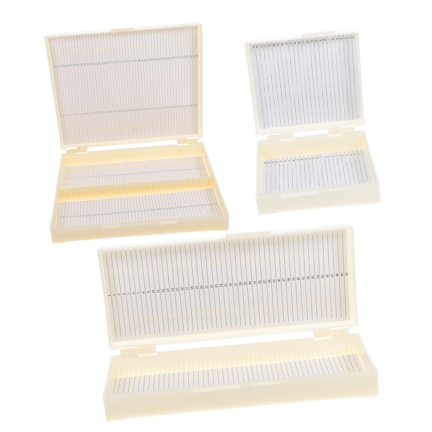 Ciieeo Microscope Slide Boxes 3 Pack Specimen Slides Storage Accessory Educational Tool