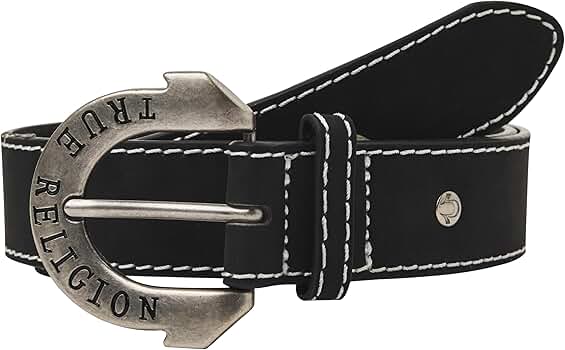 TRUE RELIGION ブラックベルト ストーン付き W32 正規品 完売品 Amazon | True Religion Belts for Women Jeans用ベルト ブラック