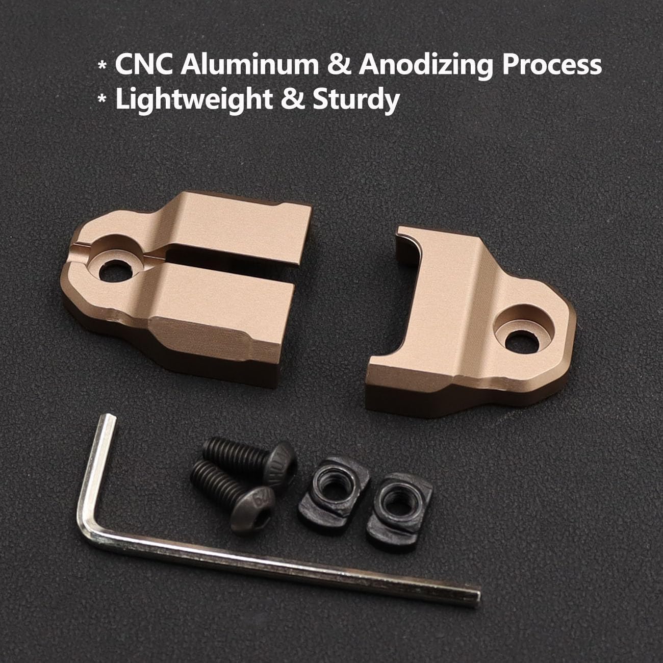 Remote Pressure Switch Mount Plate Aluminum, for HL-X Weapon Lights Tape Switch Mounting.