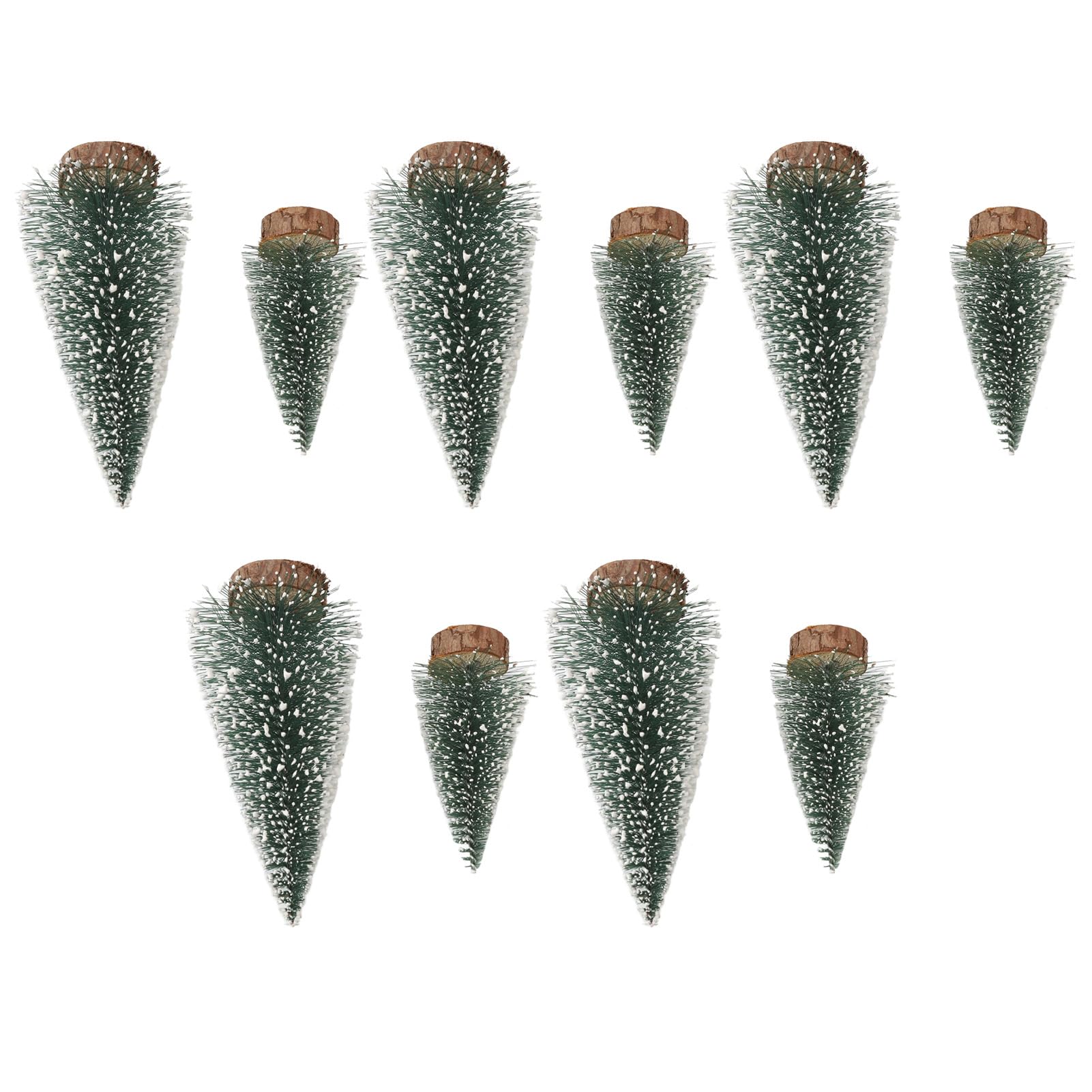 Décoration de sapin de Noël chic avec socle robuste, kit de 10 ornements durables de maison