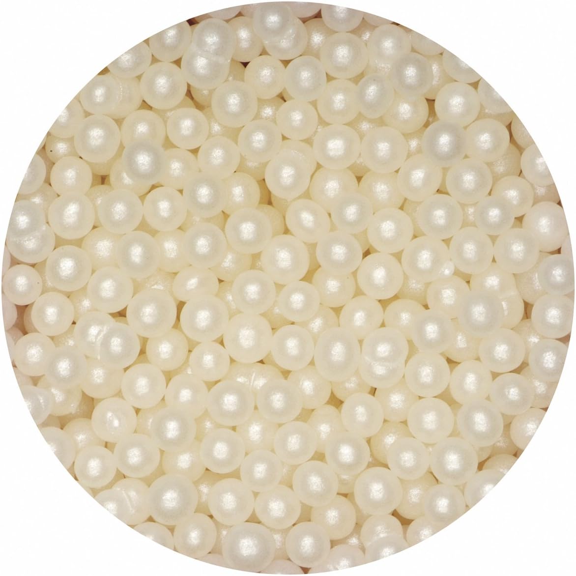 Pearlised Sugar Balls / Ivory(100g)