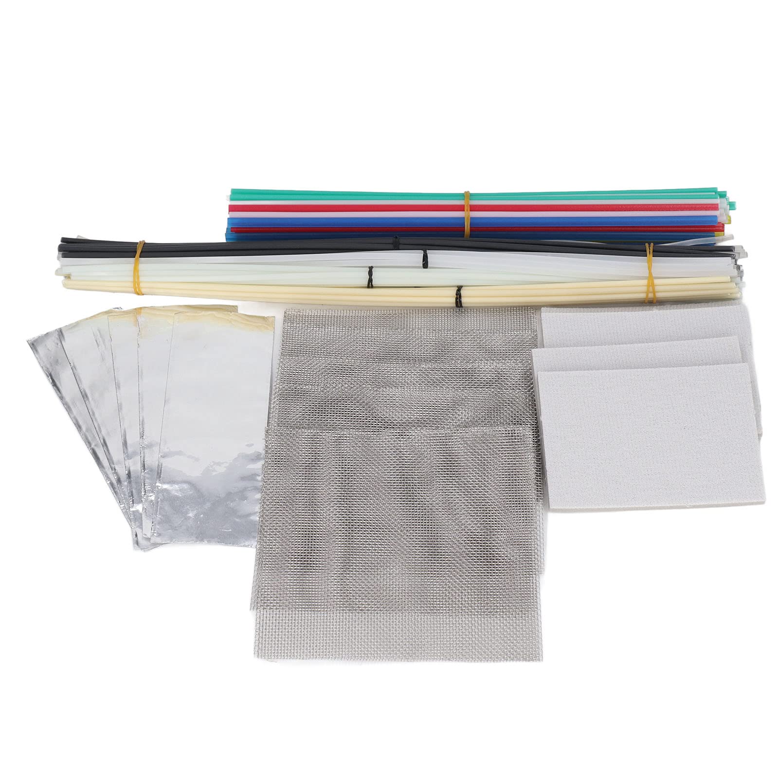 Sunicon 106PCS Plastic Welding Rod, 12 Colors ABS PP PU PE PA PC TPO Welder Rod for Bumper Maintenance