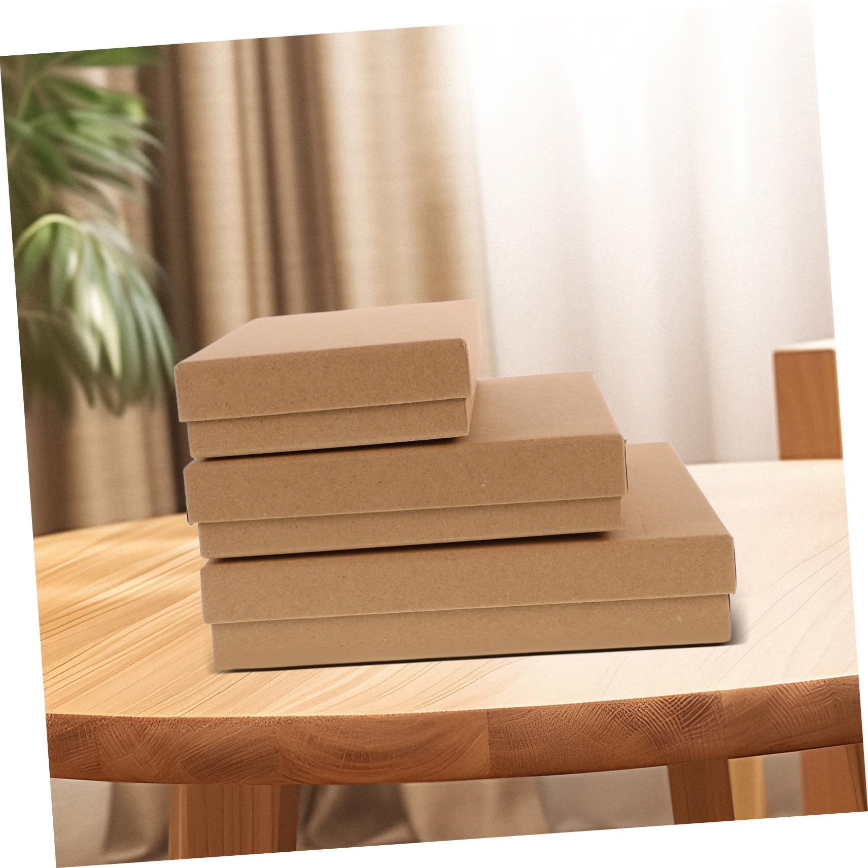 COLLBATH 3stücke Braune Geschenkboxen Aus Kraftpapier Kleine Schmuckboxen Pappringeboxen Adventsboxen Aus Pappmaché Ohrringboxen Aus Pappe Bastelpapierboxen Schmuckboxen Aus Papier