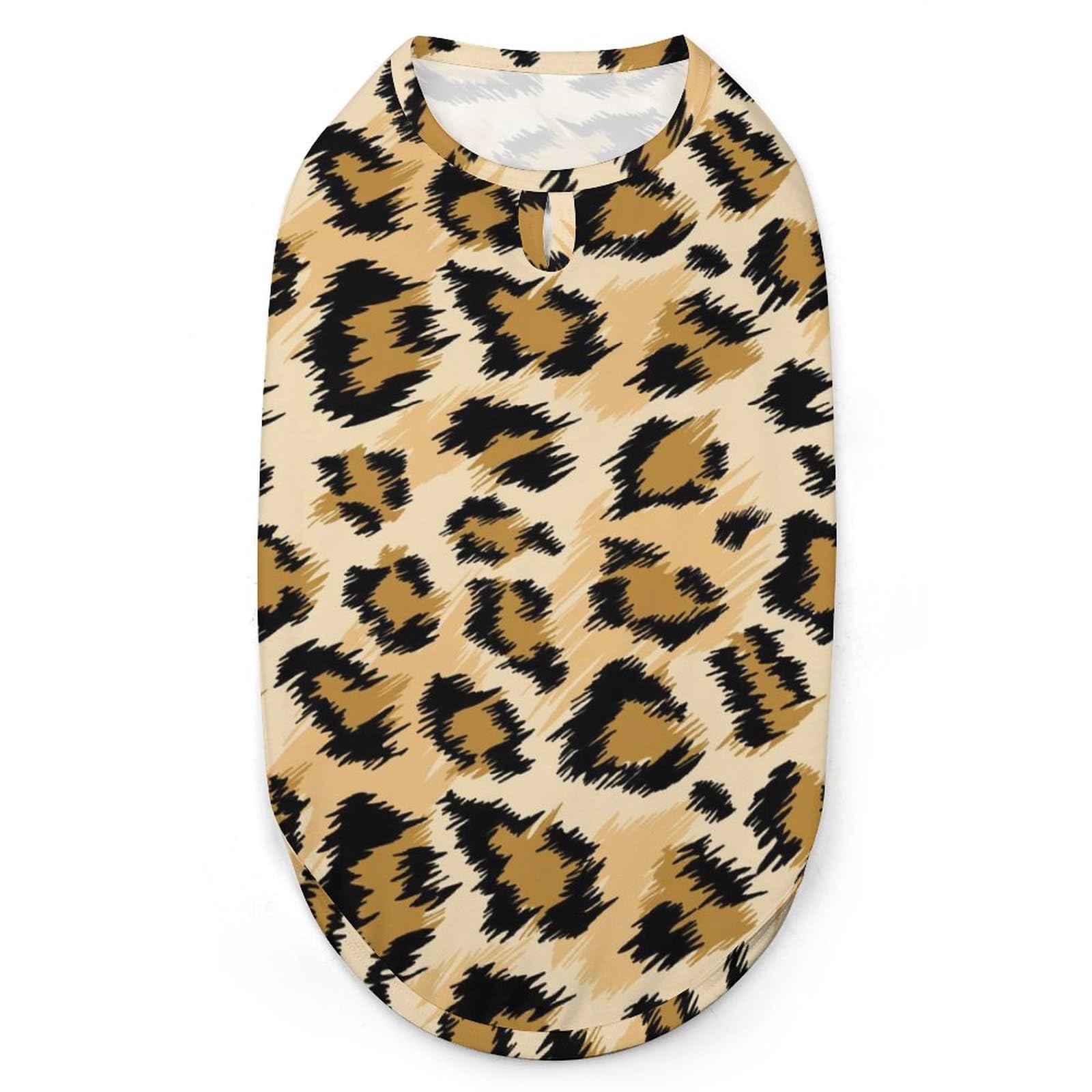Fashion Leopard Spotted Leopard Skin Dog Shirts Pet Printed Clothes Puppy Shirts Breathable Dog Outfit Soft Dog Sweatshirt for Pet Dogs Cats