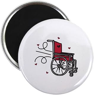 CafePress Rolling Wheelchair Magnets 2.25" Magnet (100 pack)