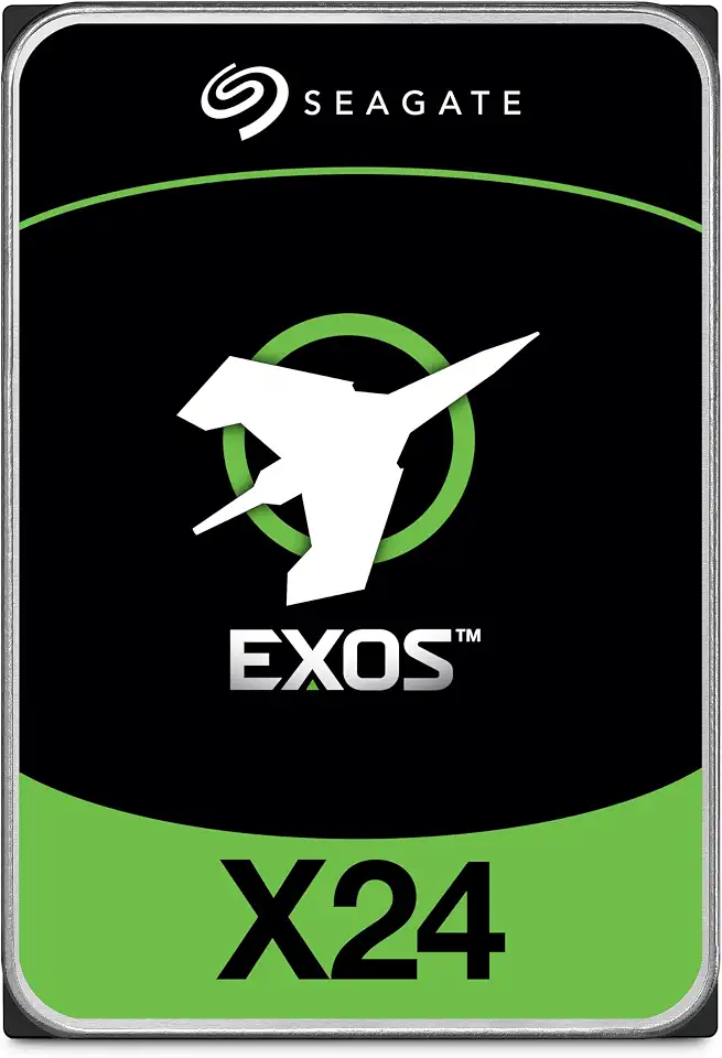 Seagate Exos X24 24TB Enterprise Internal Hard Drive HDD - 6GB/s SATA 7200RPM 2.5M MTBF (ST24000NM002H)
