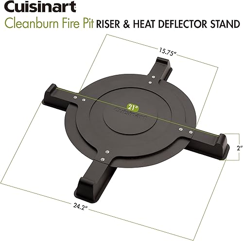 Miniatura 5 de Cuisinart CHA-870 Cleanburn Pit Riser, soporte de fuego portátil con diseño ligero