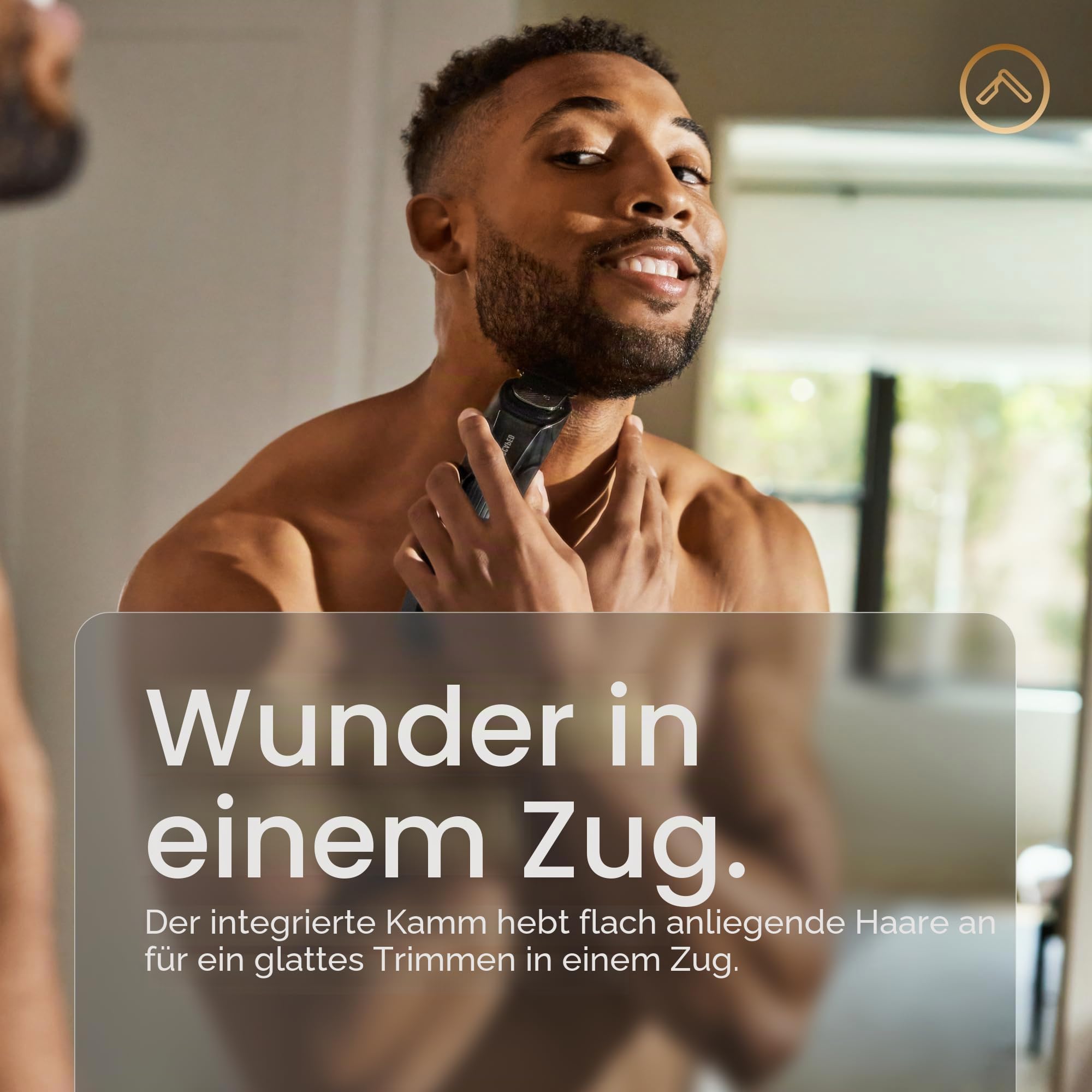 Der The Beard Hedger® von MANSCAPED®, Barttrimmer/Bartschneider, 20 Längeneinstellungen, T-Klinge aus Edelstahl für präzises Trimmen, 60 Minuten kabellose Laufzeit, Wasserdicht