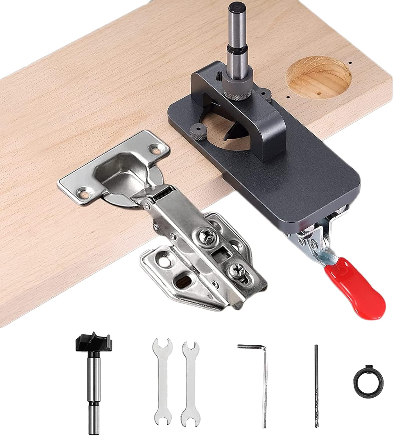 35mm Concealed Hinge Jig, Wimayo Aluminum Alloy Hinge Jig Drill