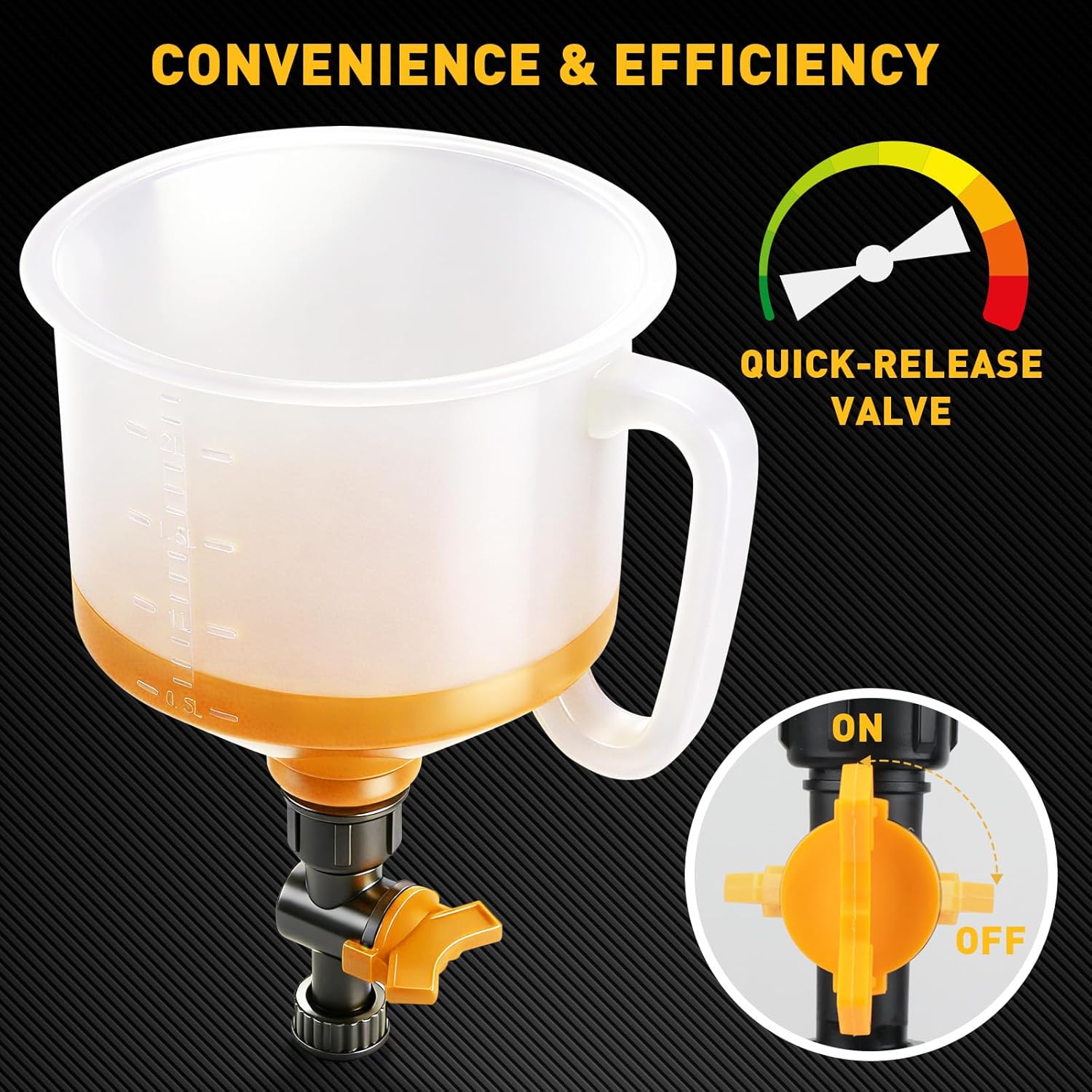 20-Piece No-Spill Coolant Funnel Kit, Cooling System Funnels Kits, Spill Proof Funnel Bleeder, Radiator Funnels Kit with Adapters, Extensions, Flexible Hose, Circular-Funnel, Towel for Automotive Use