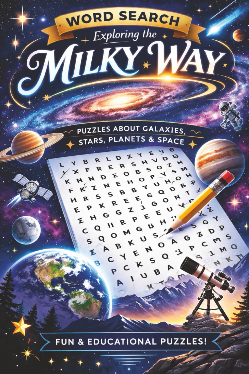 Milky Way Word Search: 500+ Words and Terms related to the Milky Way Galaxy!