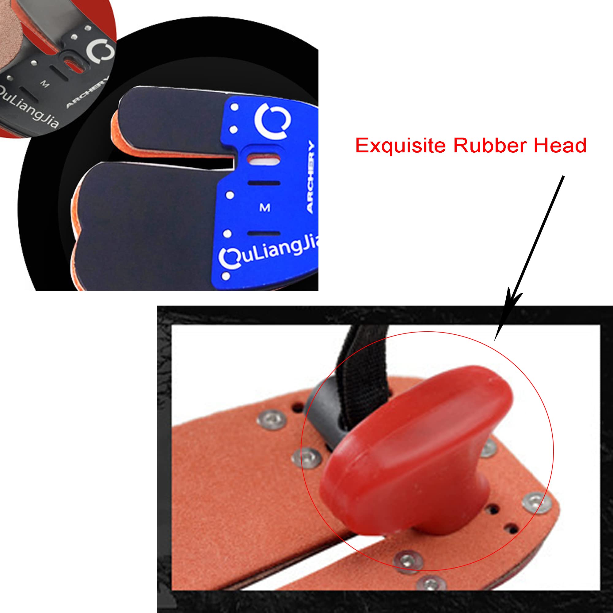 Paradita Per Dita Tiro Con L'Arco - Morbida E Resistente Per Arcieri Destri! - Foto 3