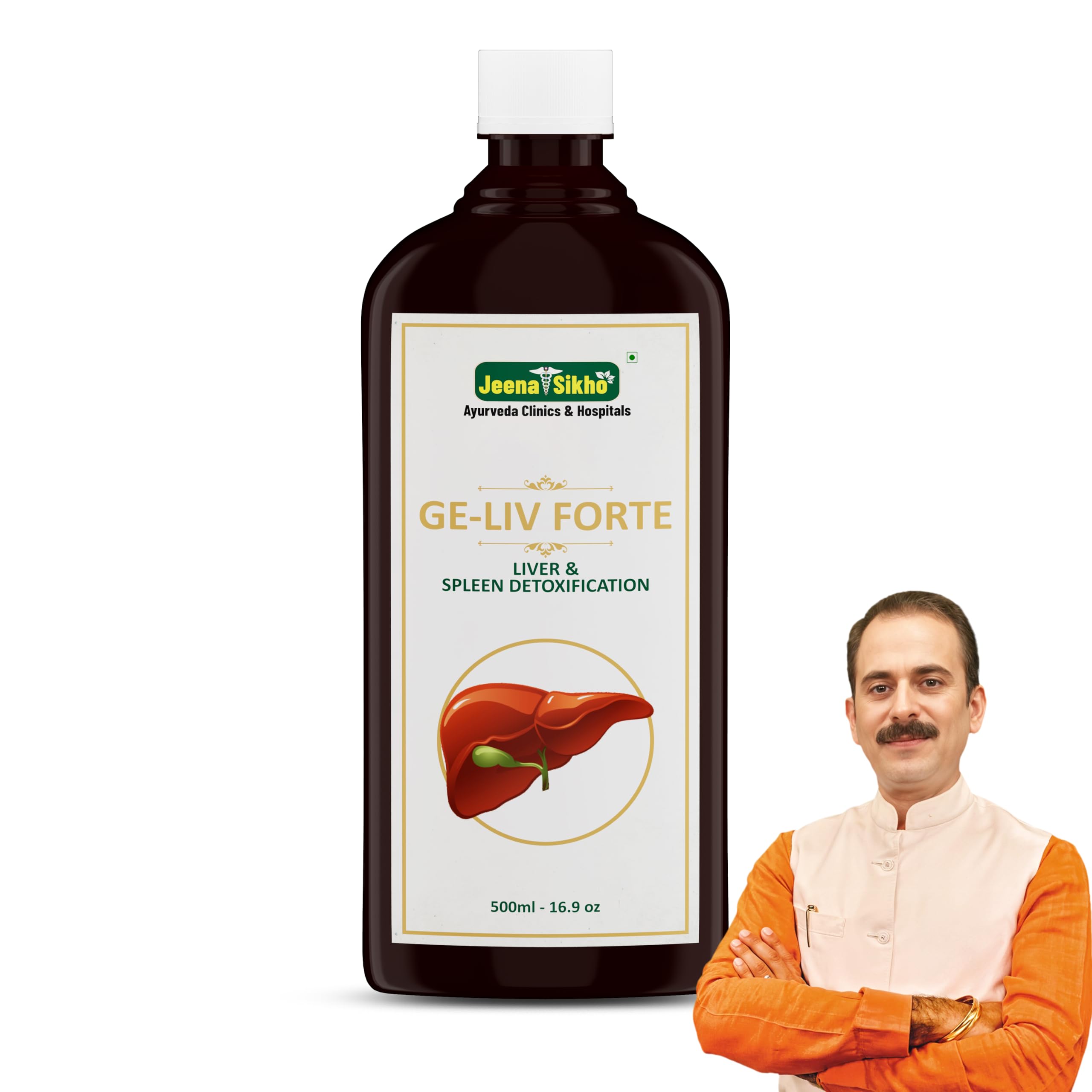 Jeena Sikho GE-LIV Forte Liver Syrup | Herbal Liver Detox Syrup | Naturally Blended With Bhringraj, Kurchi, Kalmegh | Ayurvedic Supplement For Digestive Health And Liver Care, 500ml-image-9