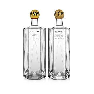 Estuary Assorted Pack Blending Water (Whisky & Single Malt 330ML) | Pack of 2| Premium Non-Alcoholic Mixer