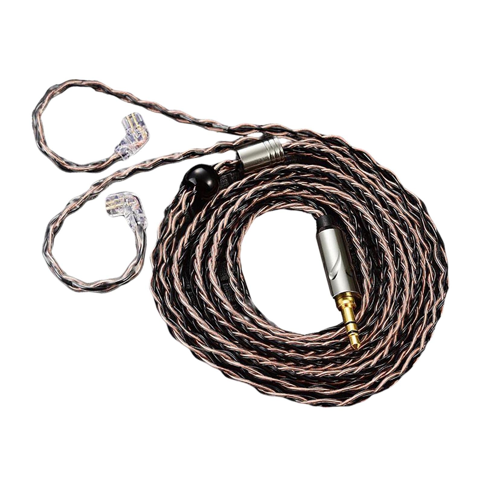Earphone OFC Wire 2 Pin Connector Upgrade Cable for Qkz Zxn ZXT AK6 Pro Brown-image-28