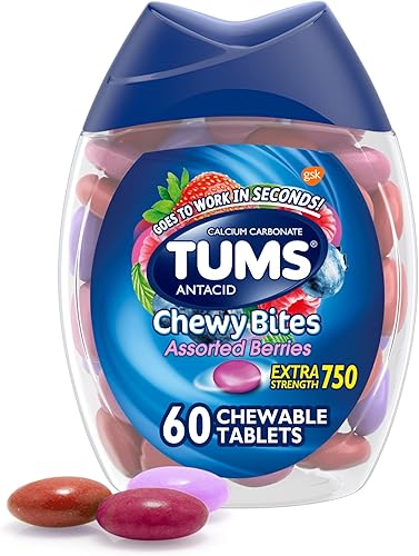 Tums Chewy Bites. Pastillas antiácido variadas bayas, 491852, N/A, 1