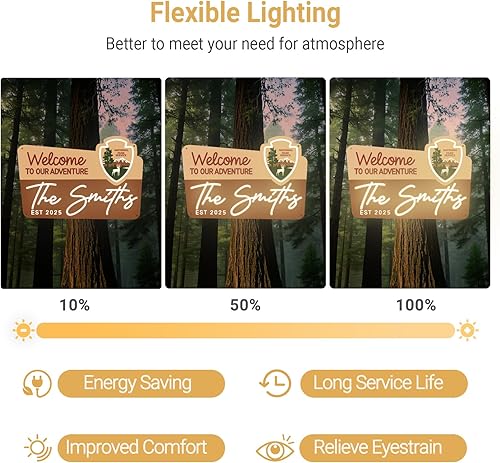 Miniatura 5 de Letrero de neón de boda personalizado para el parque nacional, letreros de nombre de neón personalizados para boda en el parque nacional, luces LED