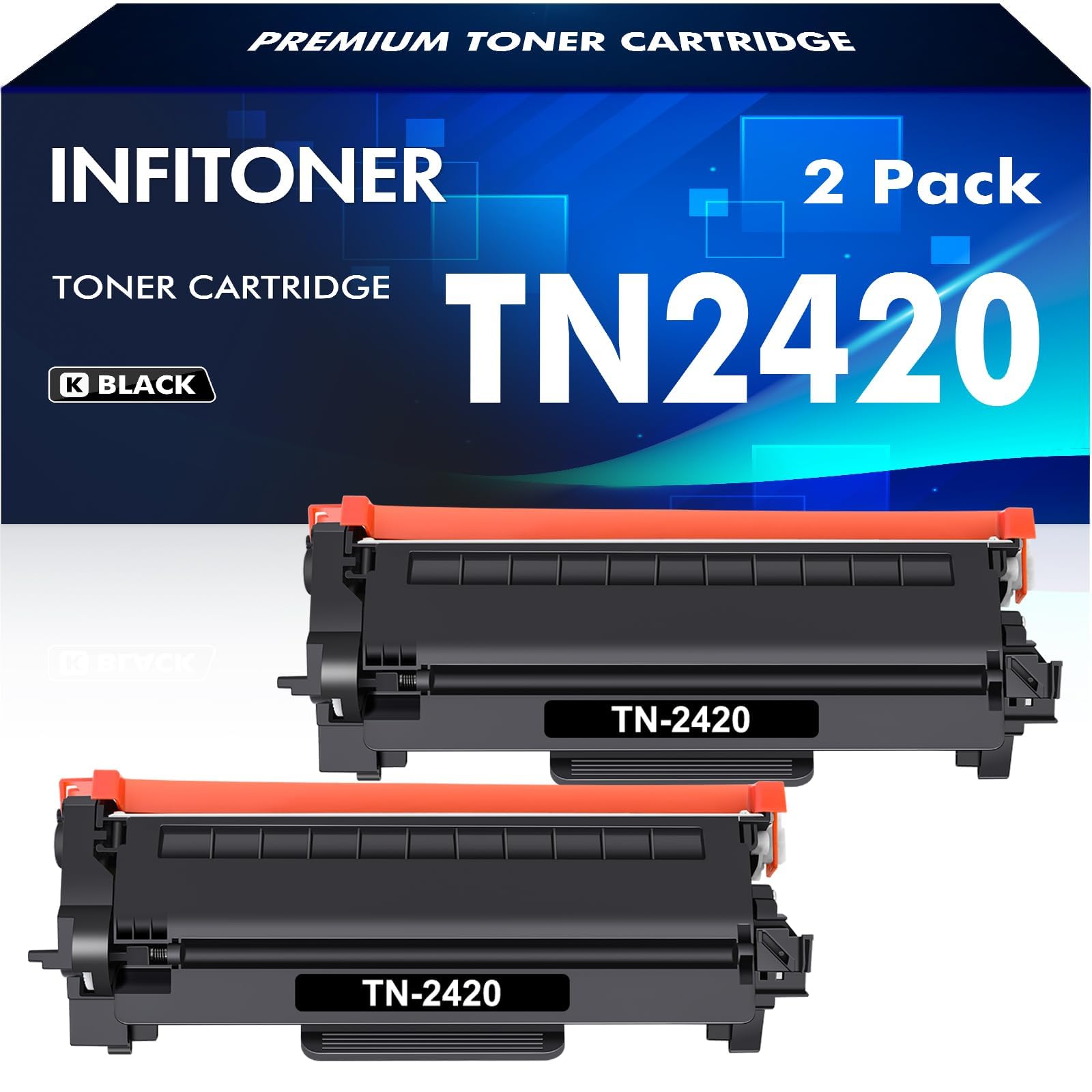 TN2420 TN-2420 Toner Compatible for Brother HL L2350DW TN 2420 2-Black