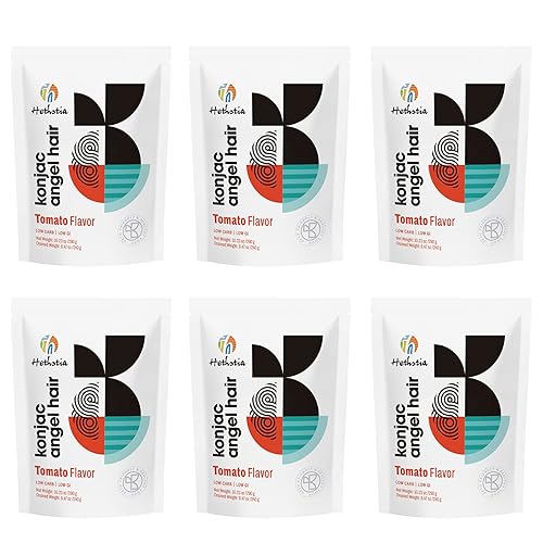 Miniatura 57 de Hethstia Konjac Fideos, 10 paquetes de espaguetis Shirataki – Pasta Konjac baja en carbohidratos, baja en calorías, lista para comer – Keto, sin